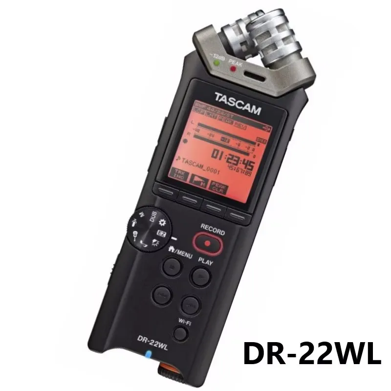 Tascam DR-22WL Линейный диктофон PCM X-Y Однонаправленный стереоконденсаторный микрофон с высокопроизводительными аудиокодексами