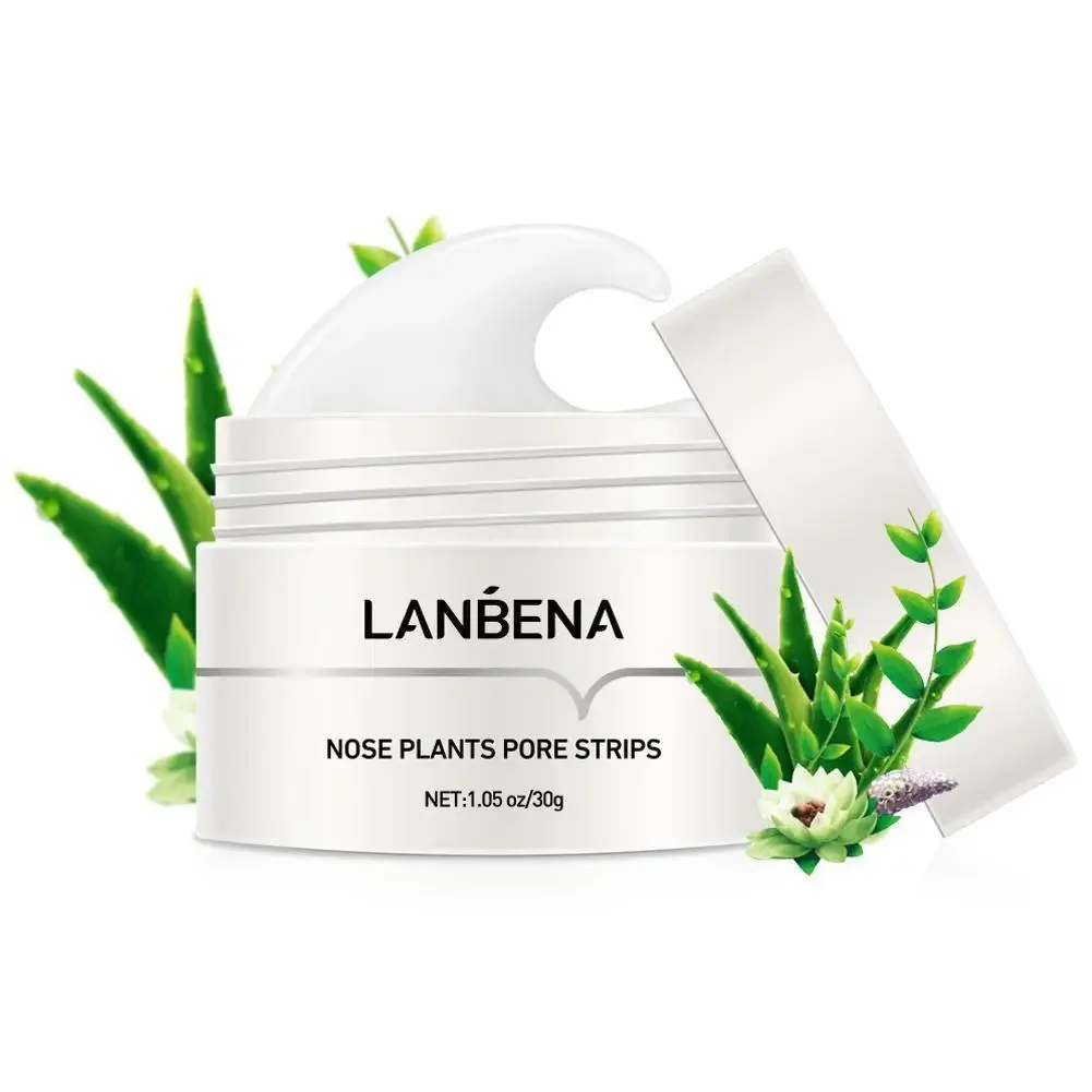 LANBENA крем для удаления черных точек, полоски для растительных пор, очищение носа, черные точки, отшелушивающая грязевая маска, уход за кожей