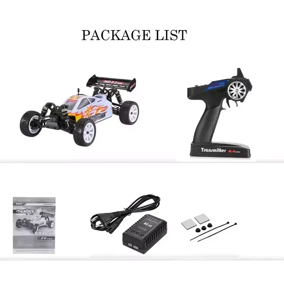 Фото ZD Racing Thunder B-10E 9102 Бесщеточный внедорожный багги в масштабе 1/10, 4WD — 2,4 ГГц RTR, 45 А ESC в комплекте №4