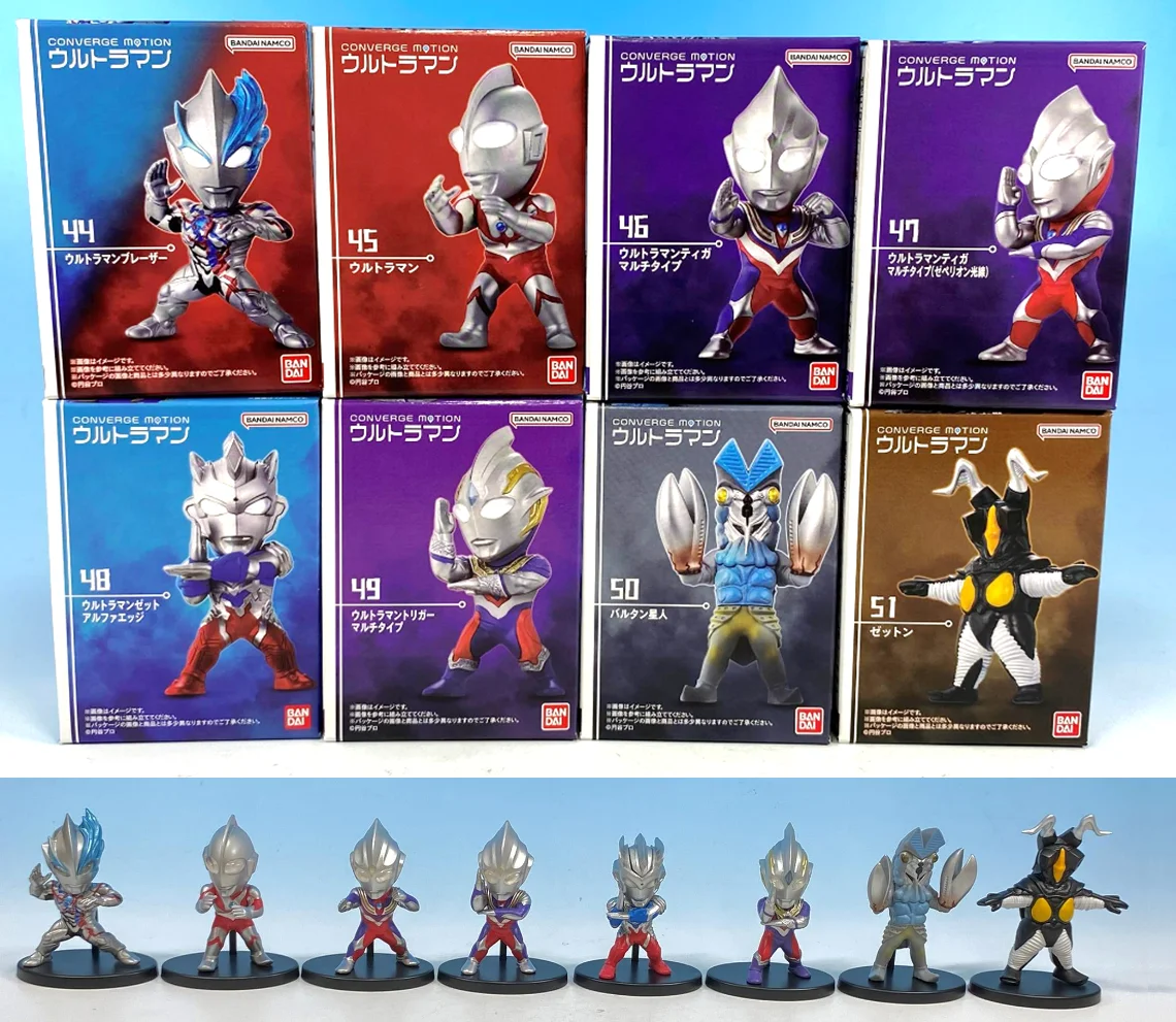 Фото Набор фигурок Ultraman CONVERGE MOTION 7 — Blaizer Tiga Baltan Shodai Ultraman |   Коллекция конфетных игрушек №2
