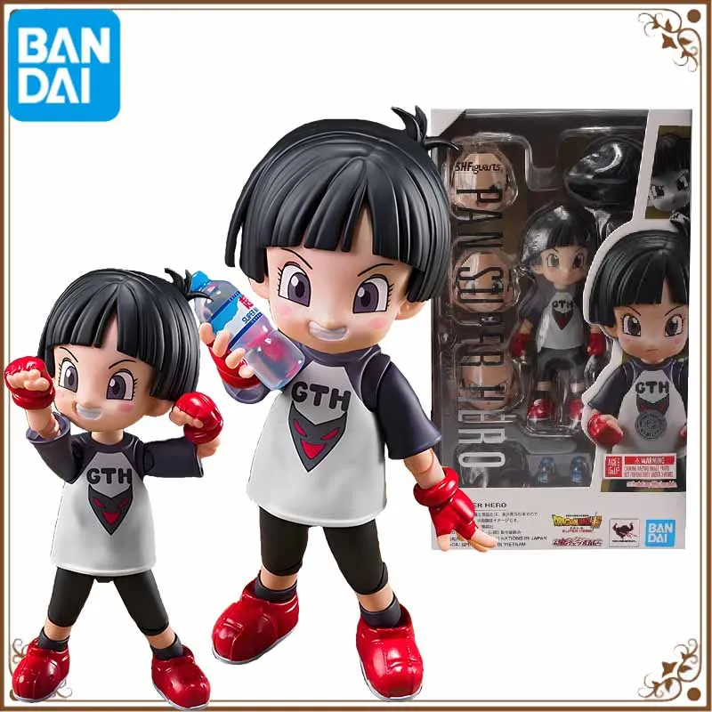 Bandai оригинальный SHF DRAGON BALL SUPER HERO PAN SUPER HERO аниме фигурка экшн-фигурка игрушки для мальчиков/девочек/детей/Рождественский подарок