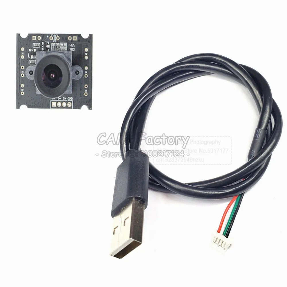 Плата модуля USB-камеры GC0308 с 40 см фокусным объективом USB, регулируемый 72 градуса, без драйвера, CMOS-датчик, 0,3 миллионов пикселей