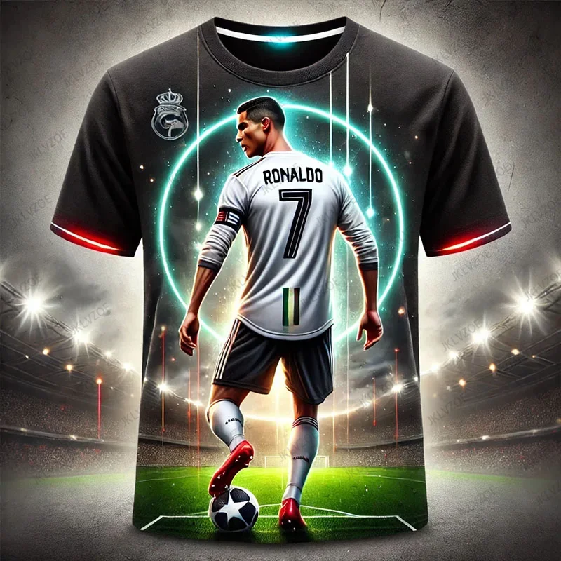 Новое поступление 2024 года, специальное издание, футбольная форма Ronaldos 7 с короткими рукавами, тренировочная форма, мужская футболка для детей/взрослых
