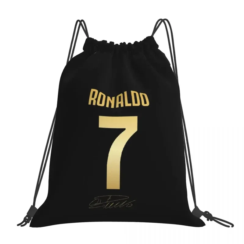 Рюкзаки CR7 Криштиану Роналду, портативные сумки на шнурке, карманная сумка на шнурке, сумка для книг для мужчин, женщин, студентов