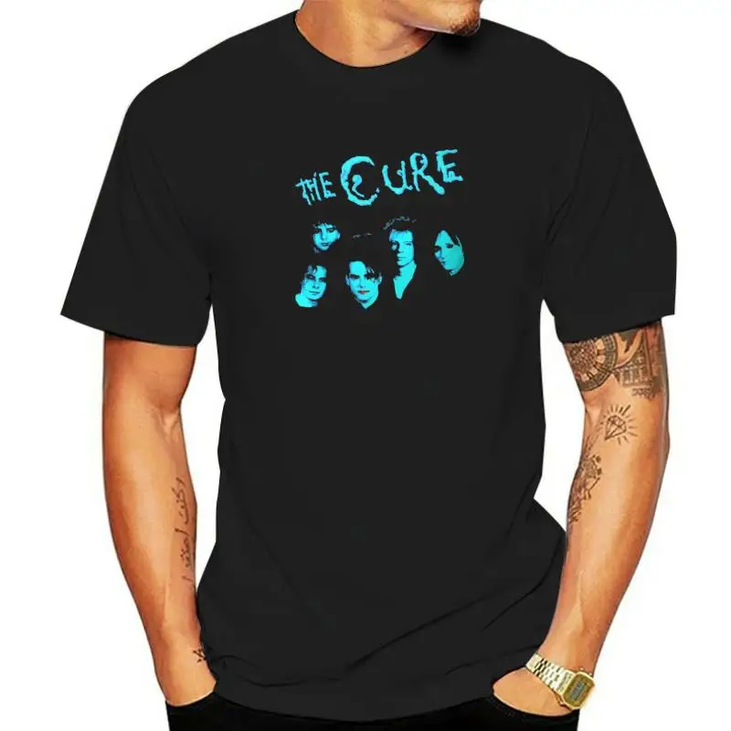 Мужская футболка The Cure с надписью English Rock Band, модные футболки из чистого хлопка с круглым вырезом, женская одежда в подарок