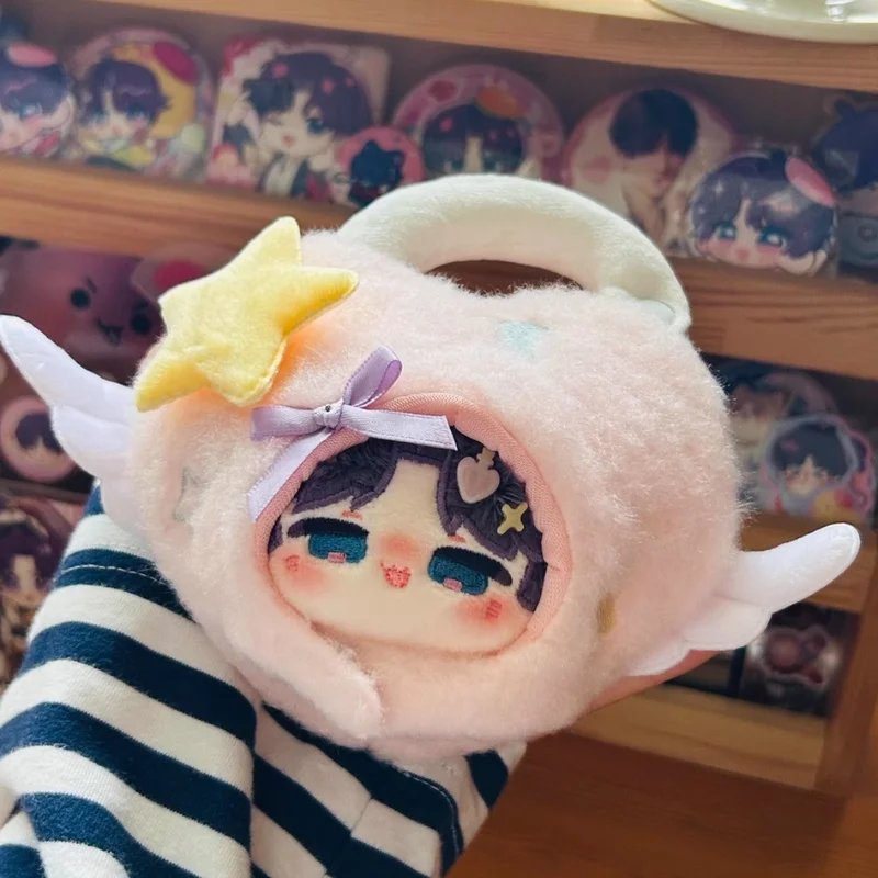 Фото 10 см хлопковая кукла ангел прибытия серии Kawaii голова хлопковая кукла Nunu cp baby маленькая свежая можно повесить с оригинальной детской одеждой №5