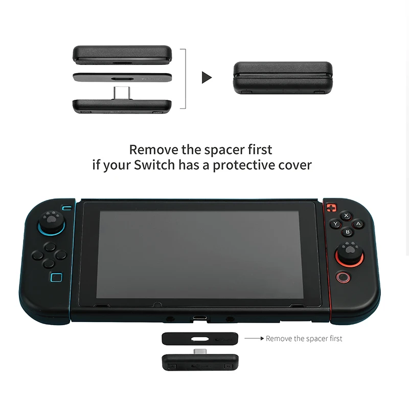 Фото GuliKit NS07 Route Air Pro Bluetooth аудио адаптер USB-C передатчик с микрофоном для Nintendo Switch Lite PS4 PS5 №4
