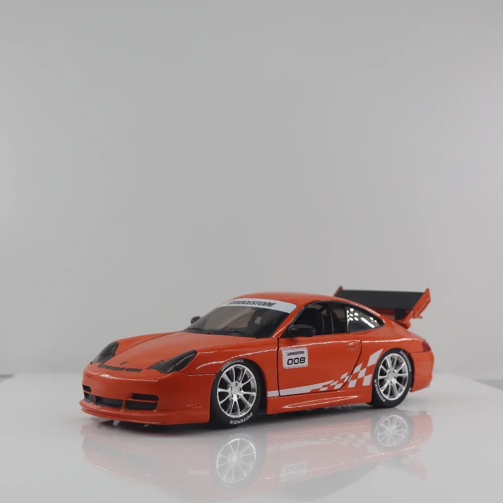 Фото 1:24 Porsche 911 GT3, модель автомобиля из сплава с высокой имитацией литья под давлением, металлическое украшение автомобиля, коллекция игрушек, подарок для мальчика J329 №2
