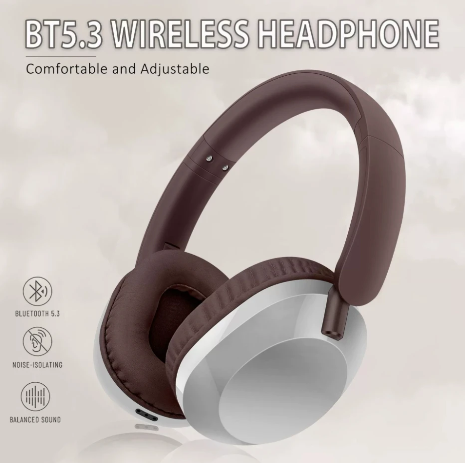 2025 Новые Bluetooth-наушники с беспроводным шумоподавлением, пластиковые AKZ30 LZ-57 для Sooyn, портативная аудио Bluetooth игровая гарнитура, белая