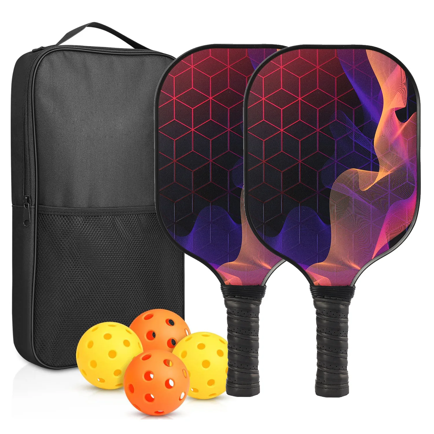 Фото Pickleball Paddle для 2024, новая стекловолоконная УФ-печатная уличная пляжная ракетка для отдыха, высококачественный дизайнерский бренд №3