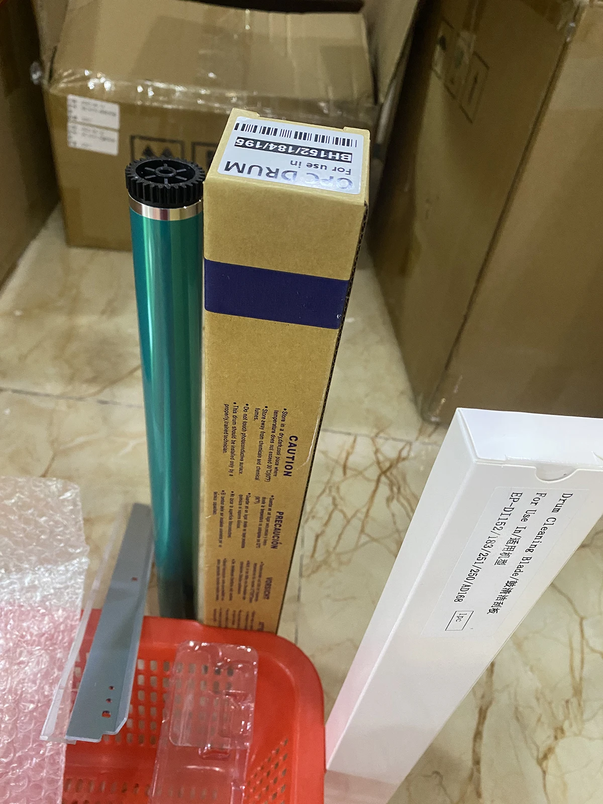 1 комплект барабана DR114 OPC + лезвие барабана для Konica Minolta Di 152 183 1611 2011 162 163 164 165 180 181 184 185 195 210 211 215 220 235