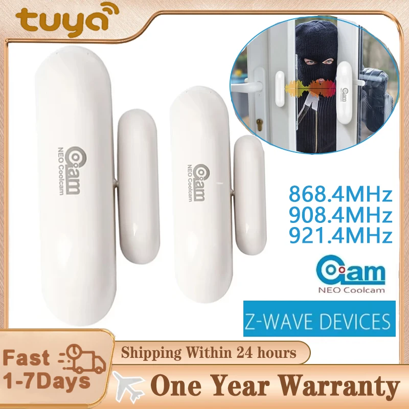 NEO Z-Wave Plus Датчик двери и окна Датчик автоматизации ЕС 868,4 МГц/908,4 МГц/921,4 МГц Совместимость с Z wave 300 500 Series Умная электроника