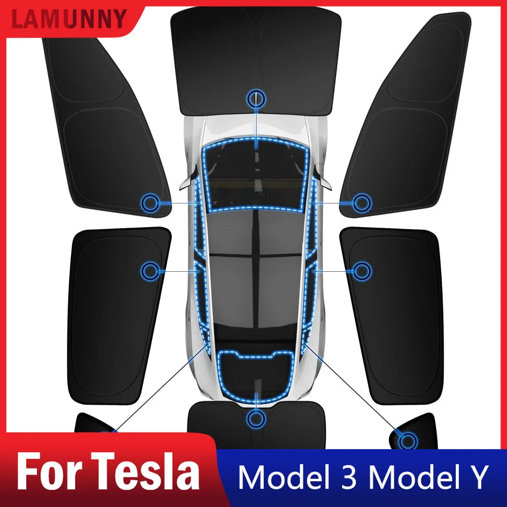 Для Tesla Model Y 3 для крыши, Солнцезащитный усовершенствованный солнцезащитный козырек для Tesla Model Y аксессуары 2023-2020 козырек Солнцезащитный козырек УФ отражатель