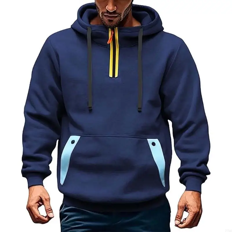 77He Пуловер herren kapuzenpullover теплый толстовка с капюшоном Winter LangarmShirt Mit Knopf Tasche Streetwear Freizeit Hoody Толстовки и свитшоты