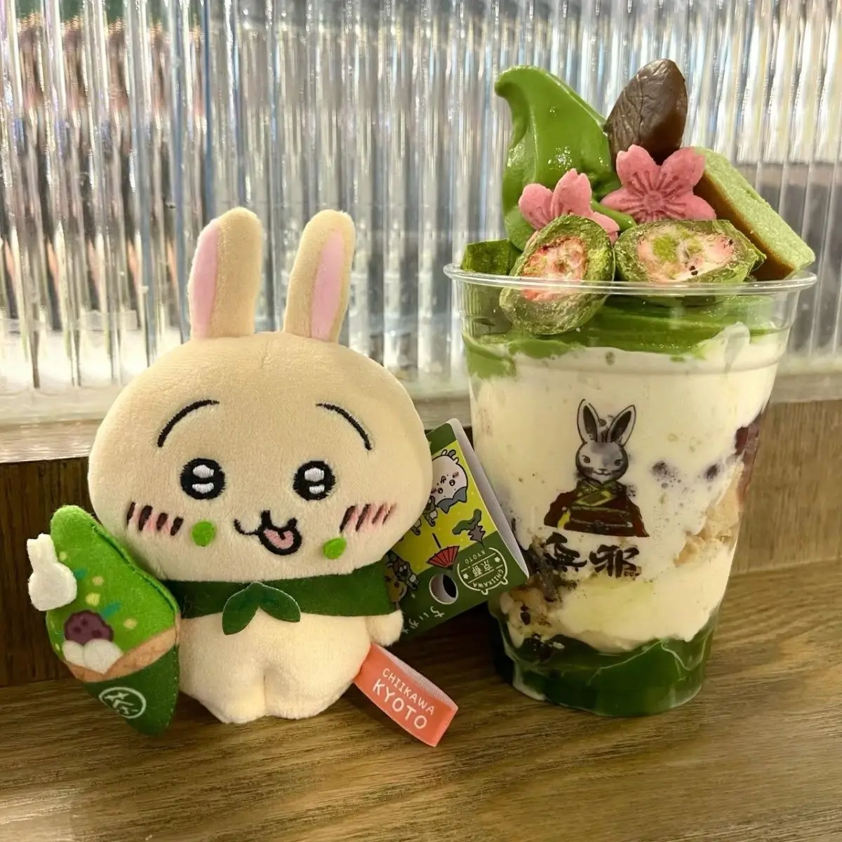 Фото MINISO Matcha Chiikawa Biwa Lake Limited Chiikawa плюшевый кулон Hachiware Usagi плюшевая милая кукла в подарок интересные девушки №3