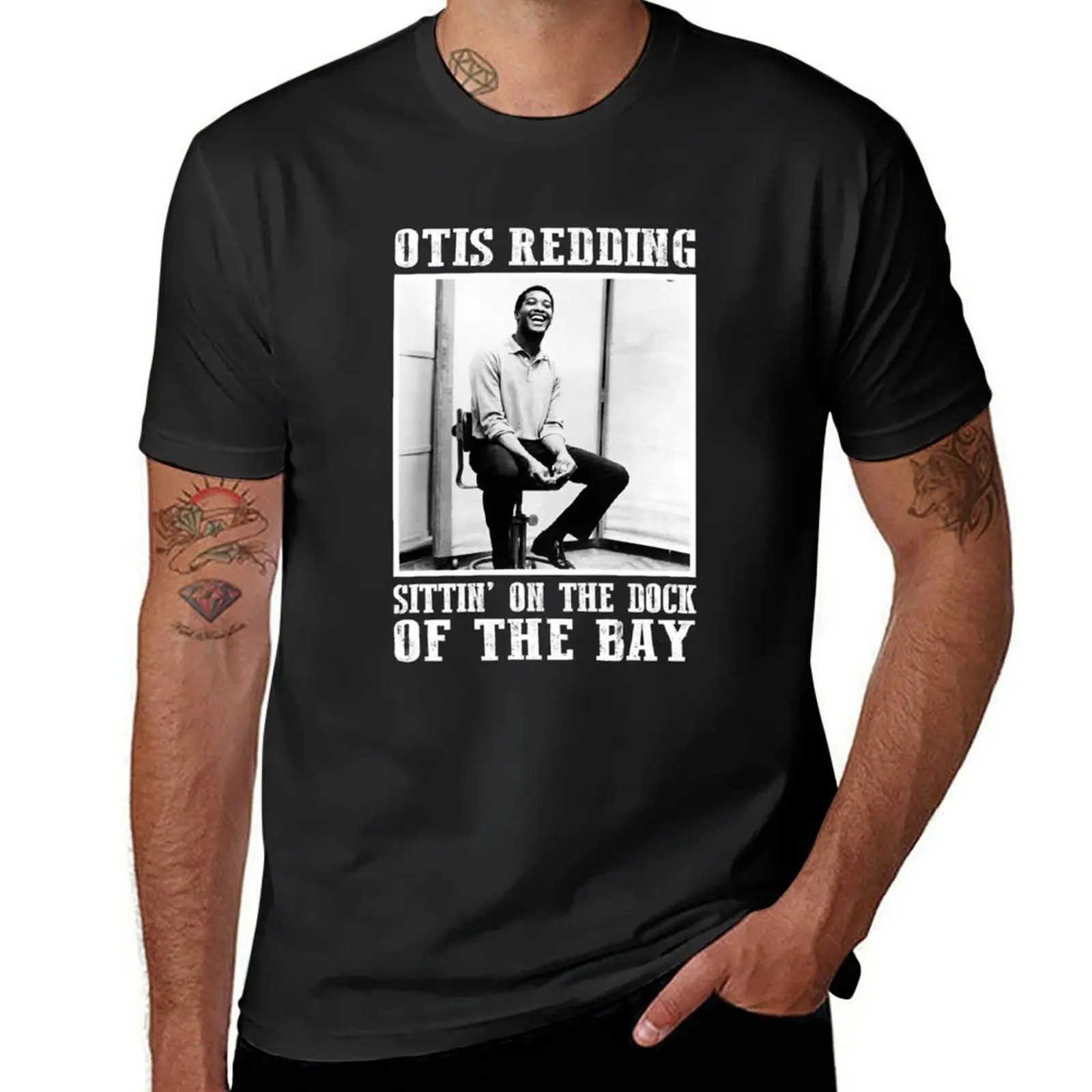 Футболка Otis Redding The Dock Of The Bay, топы, рубашка на заказ, футболки, мужские однотонные футболки для мужчин