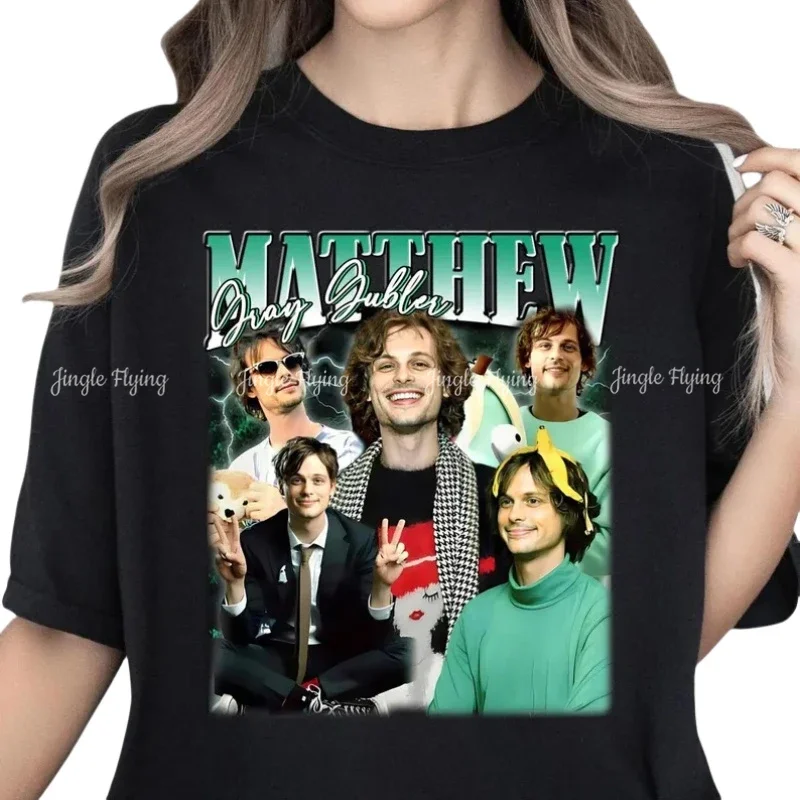 Matthew Grey Gubler Винтажная футболка унисекс Мягкая дышащая повседневная футболка