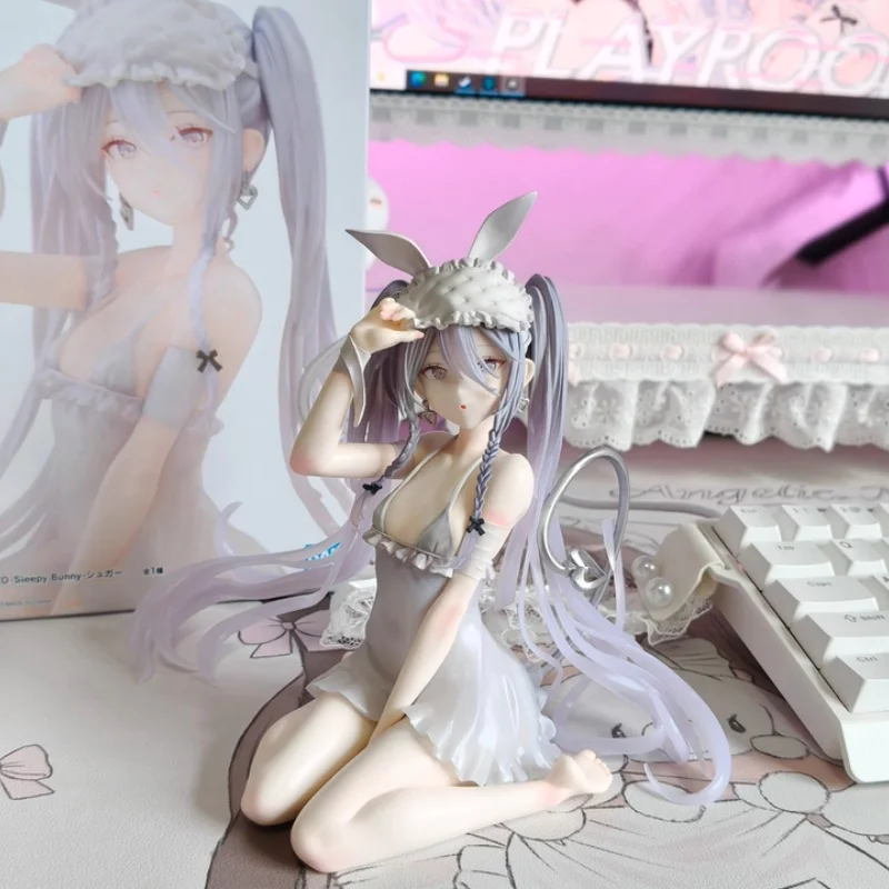Фото В наличии 13 см оригинальные Bandai Rurudo Sleepy Bunny Eve анимационные фигурки модель Kawaii коллекция игрушки украшения подарок №4