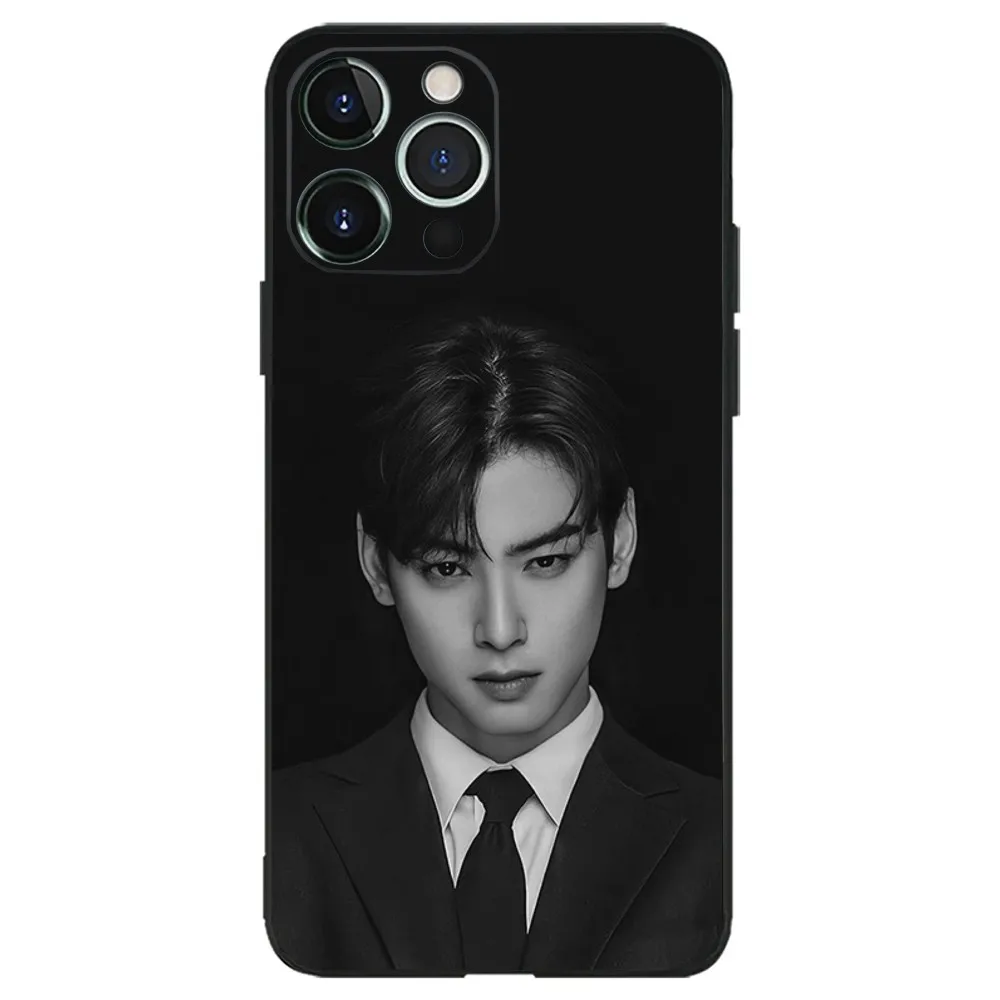 Фото C-Cha Eun Woo корейский актер чехол для телефона Apple iPhone, 13, 14,13,12,11,XS,XR,X,8,7,Pro,Max,Plus, мини Силиконовый Чехол черный №4