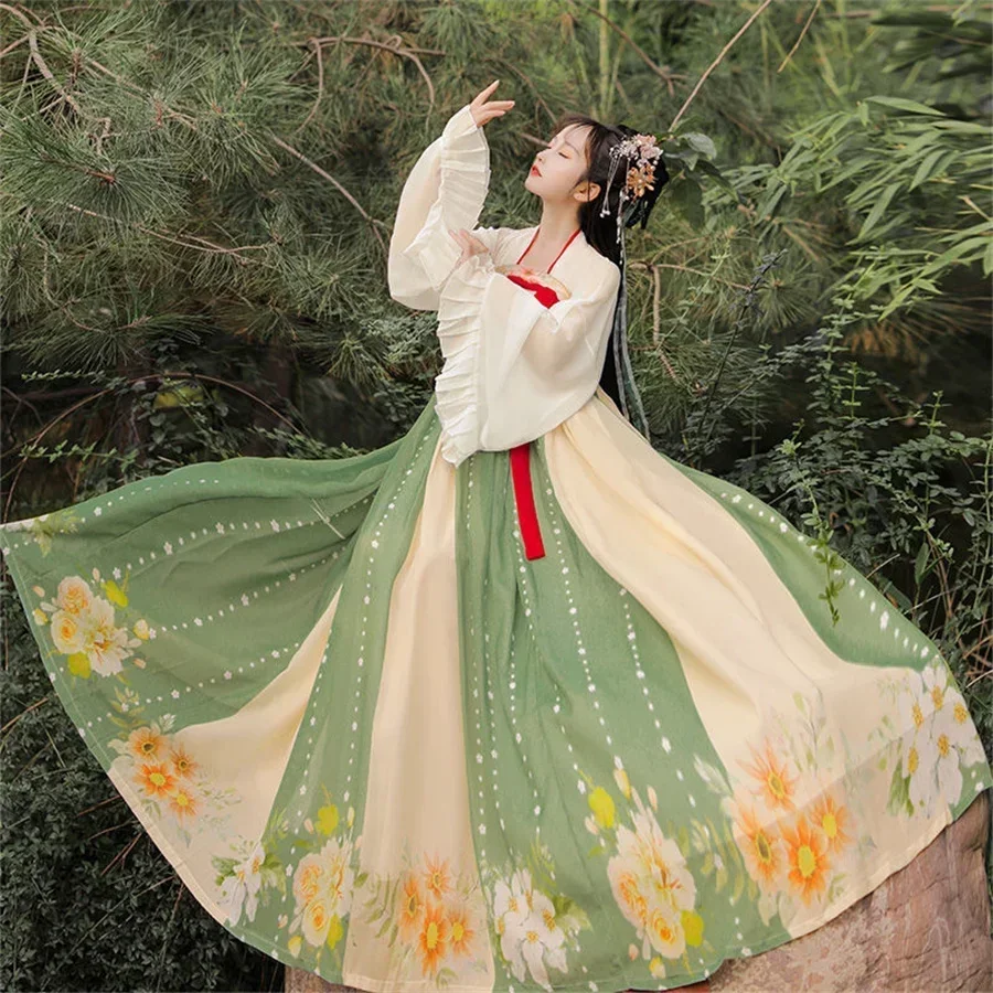 Hanfu-Conjunto платье estilo chino для женщин, праздники Baile Hadas, тратья принцессы dulce, bordado d