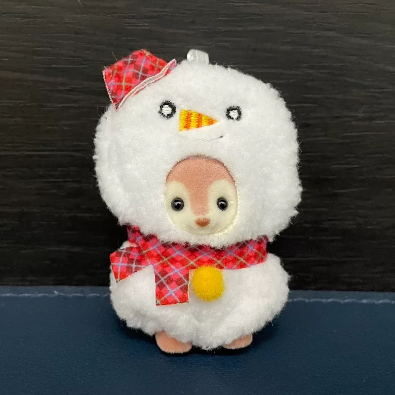 Фото Подлинная семейная кукла Sylvanian Families, лесной кролик Grove, снеговик, пятнистый олень, панда, принц, девушка, флокированная кукла, украшение, подарки №3