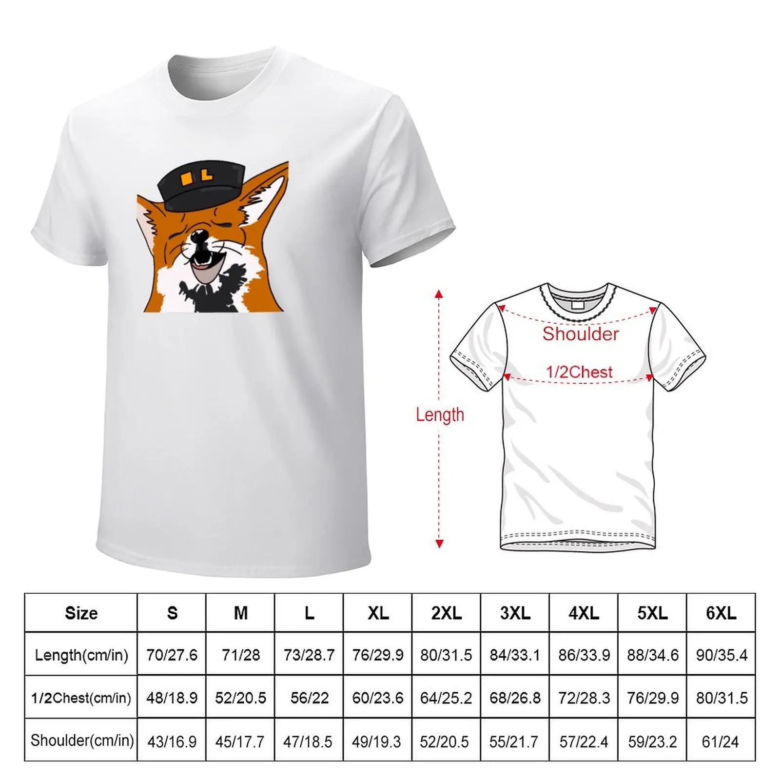 Fundy Fox T-Shirt affliction shirts clothes custom shirt designer t shirt men (art.: 3920cc190093e) - 3920cc190093e