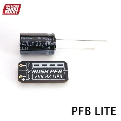 Плата фильтра питания RUSHFPV RUSH PFB LITE с крышкой 35 В 470 мкФ для бесщеточных стеков ESC 6S LIPO FPV