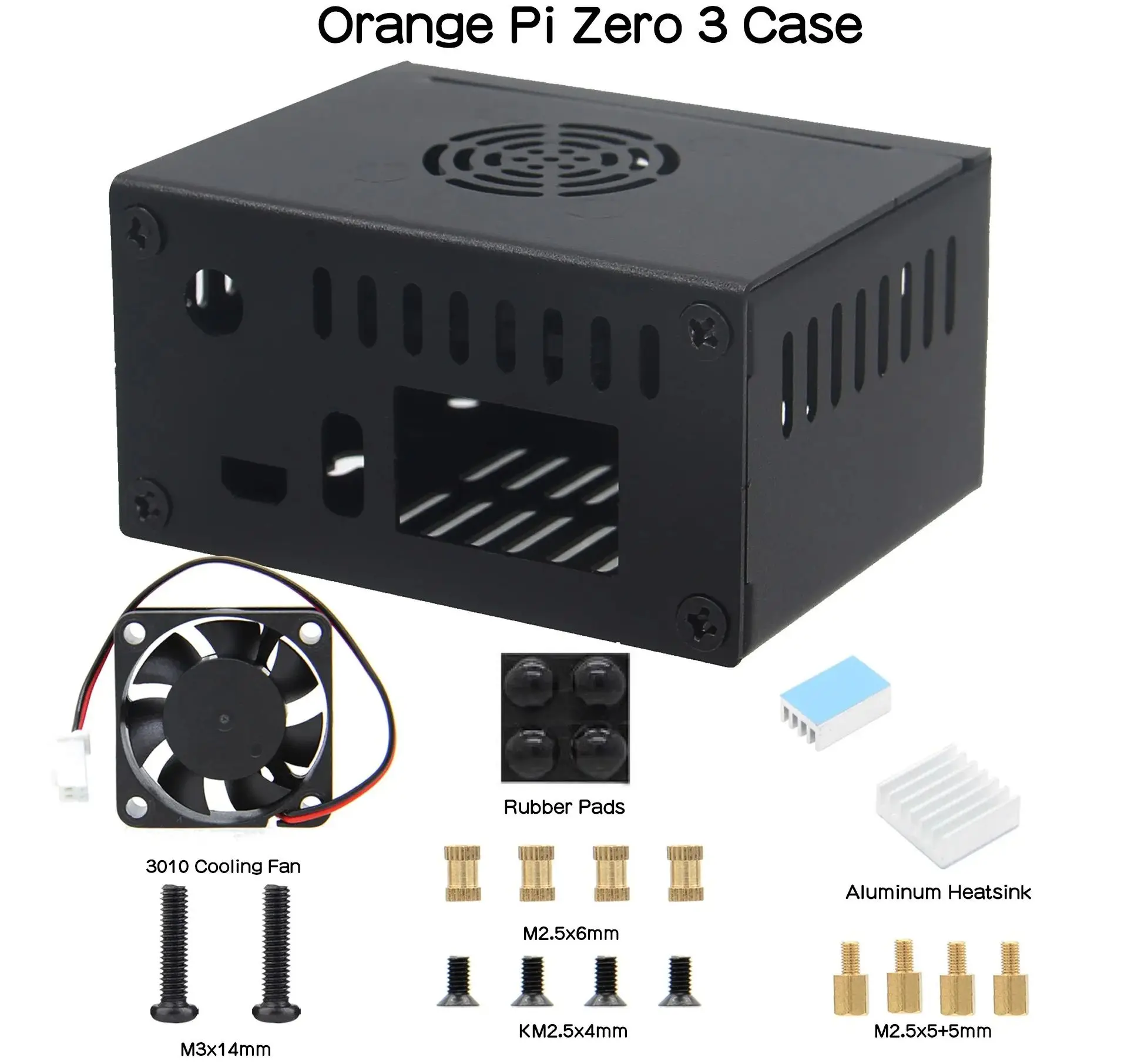 Orange Pi Zero 3 чехол с вентилятором и радиатором (N502)| Поддерживающая антенна