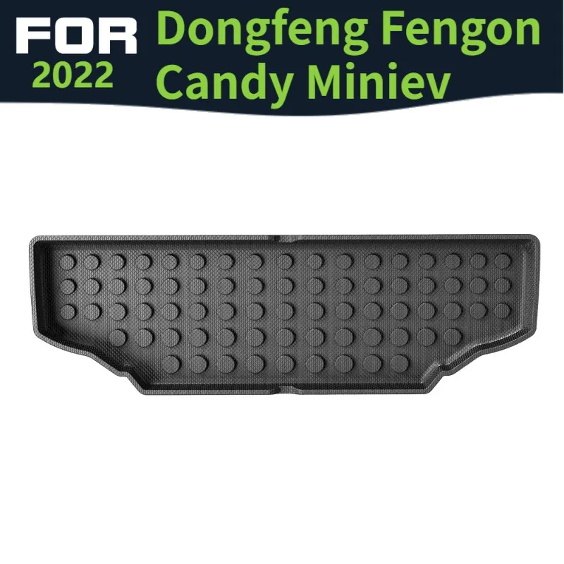 Задний коврик в багажник для Dongfeng Fengon Candy Miniev 2022, автомобильные коврики, аксессуары из ТПЭ, легкая очистка, защита, всепогодные, водонепроницаемые