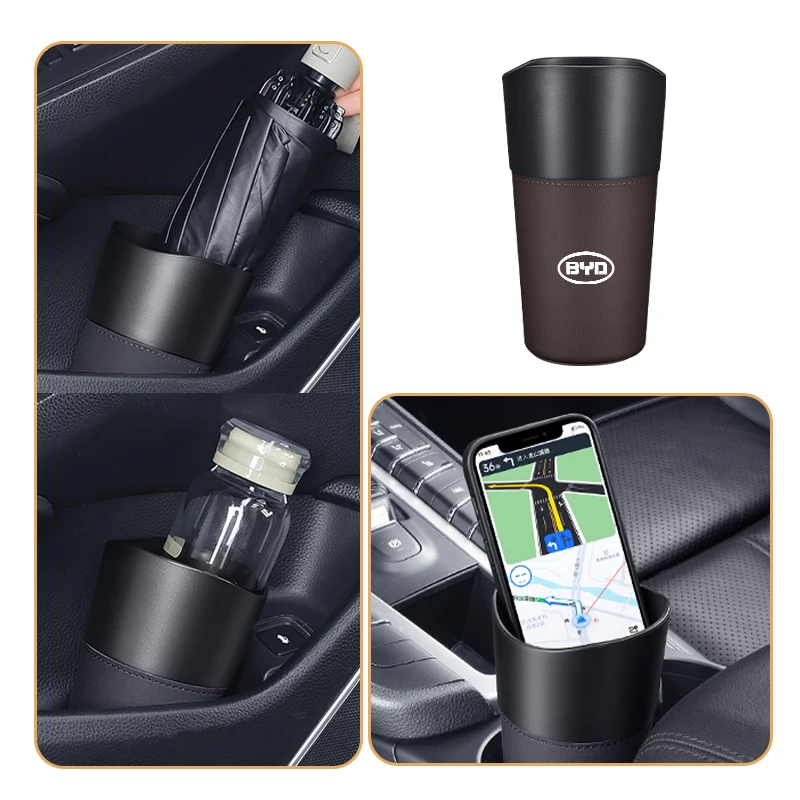 Фото Автомобильный контейнер для мусора, контейнер для мусора для BYD F3 I3 F0 F6 S6 S8 E5 E6 G3 G6 L3 S7 M6 Tang Song Max №3