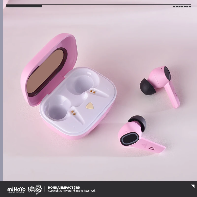 Фото Mihoyo Honkai Impact 3 Elysia Bluetooth-гарнитура, индивидуальная игра, коллекция аниме для косплея, подарок, наушники с шумоподавлением, косплей №2