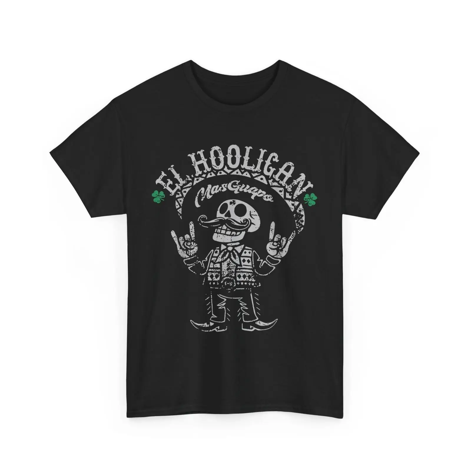 Рубашка El Hooligan Mas Guapo, мексиканская рубашка для любителей скелета Мексики