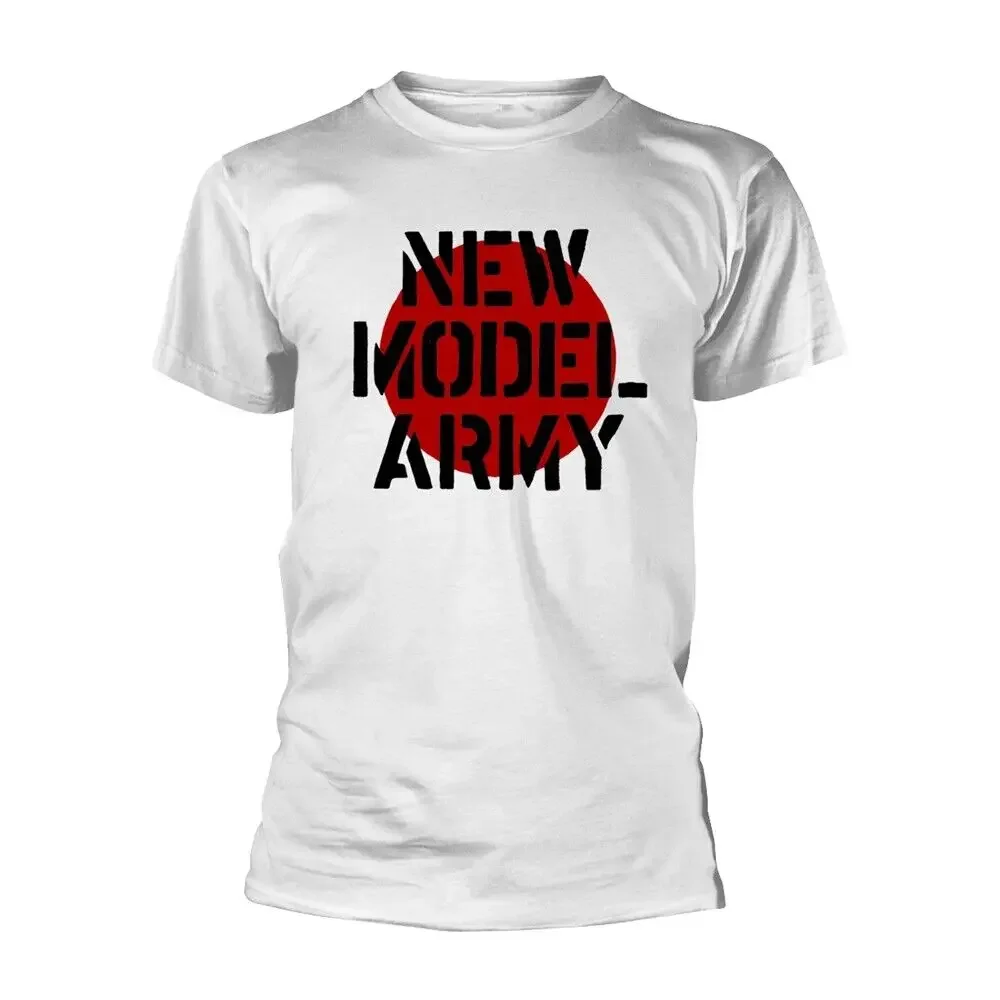 Белая футболка с классическим логотипом New Model Army (NMA) — новая и официальная