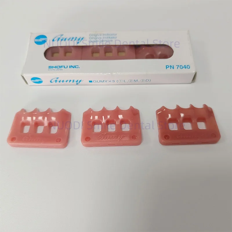 Фото SHOFU Dental Vintage Halo Gumy Gingiva Индикатор трехцветный набор Gum Color Shade Aid для слежения света, среднего и темного цвета №4