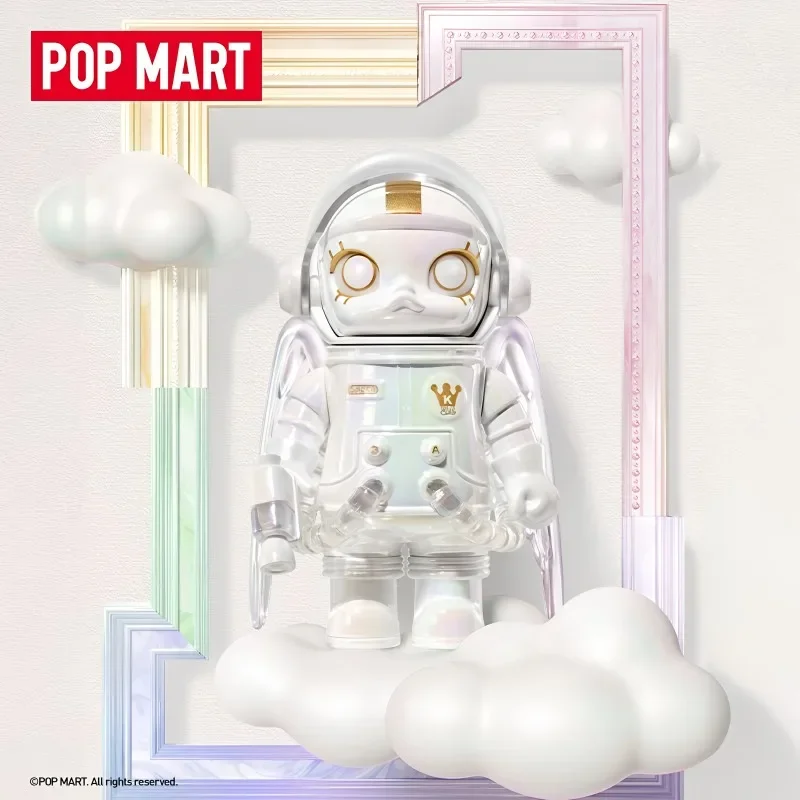 Фото Оригинальная фигурка POPMART MEGA SPACE MOLLY, 100% юбилейная серия 4, изысканная слепая коробка, коллекция Heartbeat №4