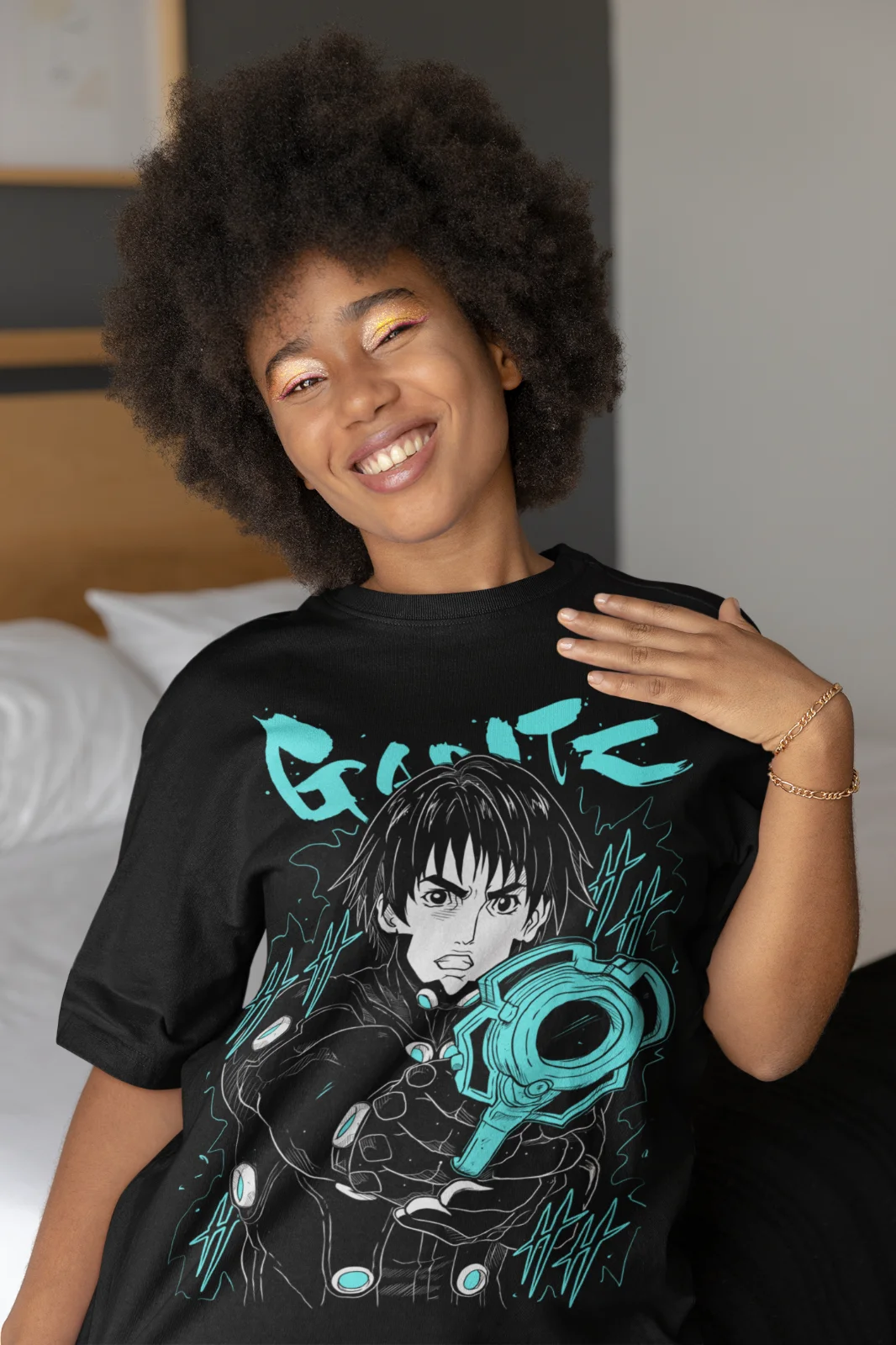 Женская аниме футболка Gantz, Подарочная футболка Манга уайфу, все размеры (art.: 3920c92c1051a) - 3920c92c1051a