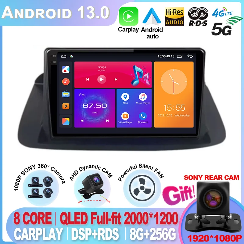 Автомагнитола для Honda Accord 8 Crosstour Acura TSX 2008 - 2012 Android 13