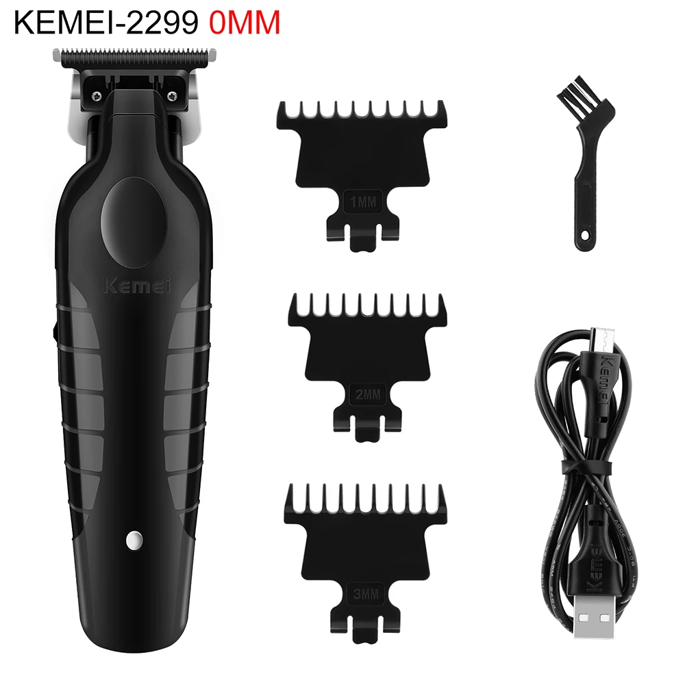 Фото Профессиональная машинка для стрижки волос Kemei 2299 2296 2293 2290 Аккумуляторный Электрический беспроводной триммер для волос, Мужская Парикмахерская Машинка для стрижки волос №2