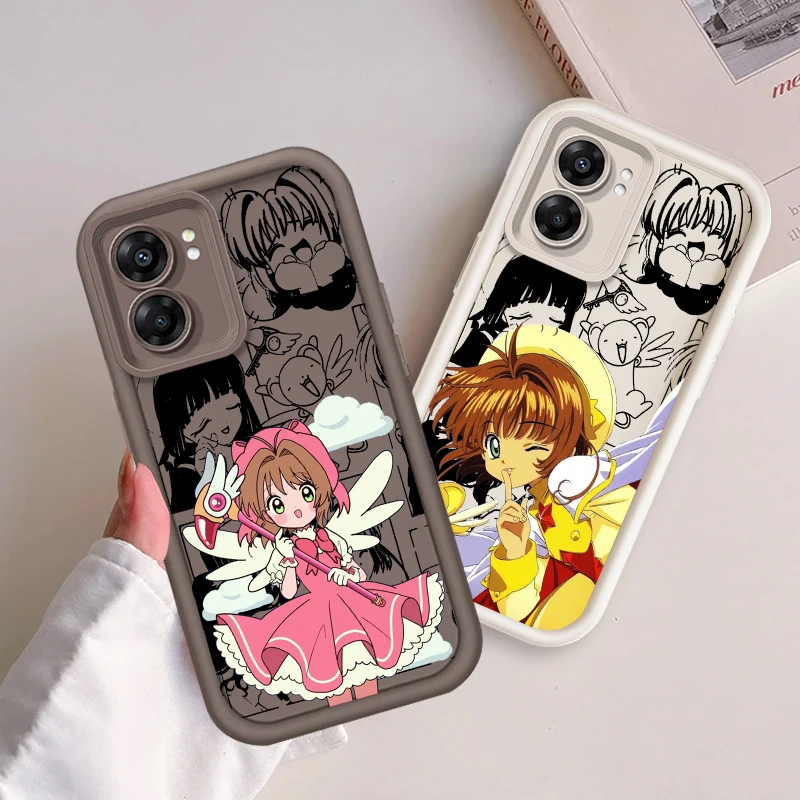 Фото C-Cardcaptors sakфкулья милая девушка для OPPO A98 A78 A94 A76 A74 A58 A55 4G 5G A9 A53 2020 A36 чехол для глаз лестница чехлы №2