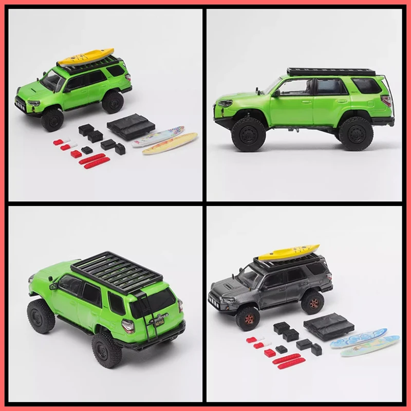 GCD 1:64 4Runner Off-road Heavy Modification Edition Моделирование легкосплавной модели автомобиля с аксессуарами Подарочные игрушки для мальчиков