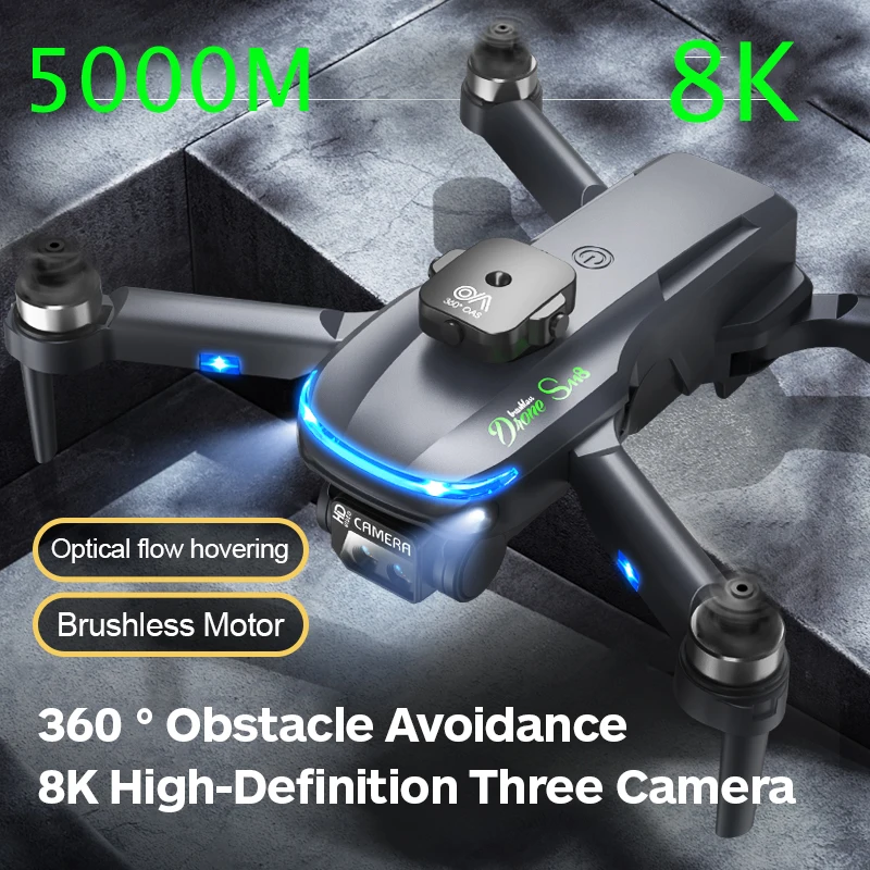 Квадрокоптер 8K HD GPS Радиоуправляемый, 5000 м, бесщеточный, ESC