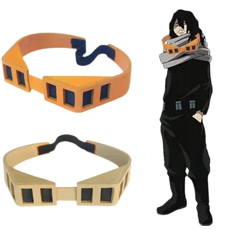 Фото Lyou 2025 аниме My Boku No Hero Academia Shouta Aizawa мужской реквизит для косплея, головные уборы, очки, ластик, голова ★ ★ ★   kk. №2