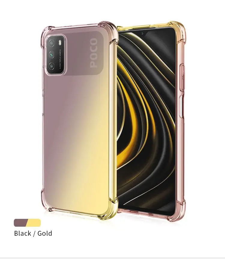 Фото Подходит для Xiaomi Poco M3 Fusion, градиентный цветной противоударный Модный чехол для телефона №4