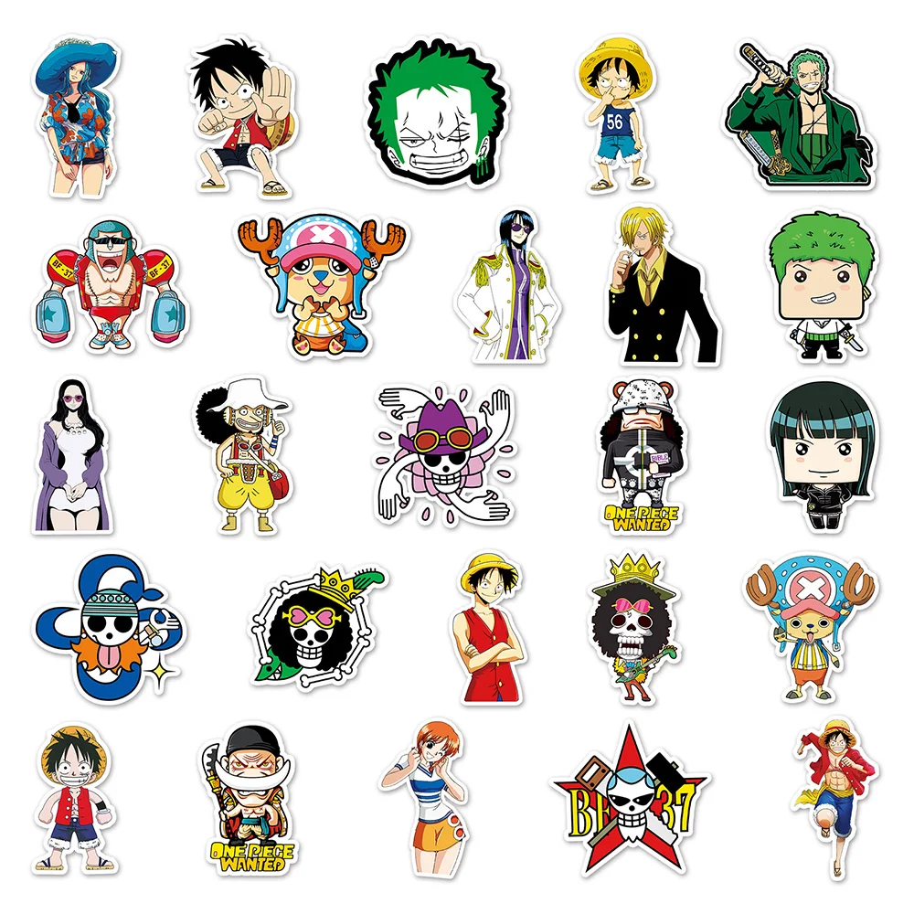 103050 шт. ONE PIECE аниме наклейки мультфильм наклейки граффити чемодан ноутбук скейтборд автомобиль водостойкие детские забавные наклейки подарок (art.: 3920bd1f12169) - 3920bd1f12169