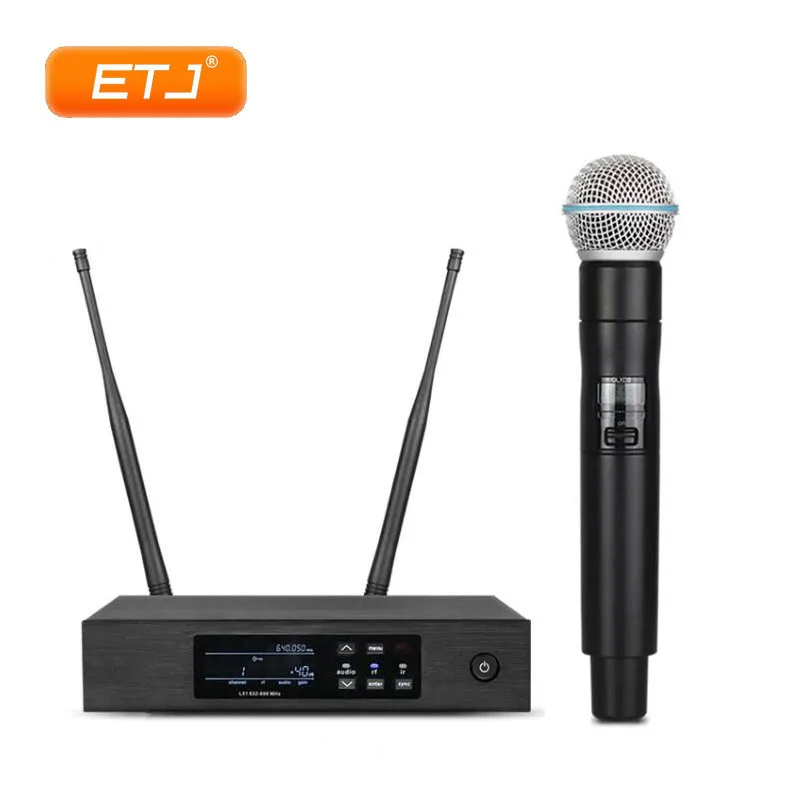 QLXD4 UHF беспроводной микрофон True Diversity ручной микрофон Beta SM профессиональный для сценического выступления караоке QLXD