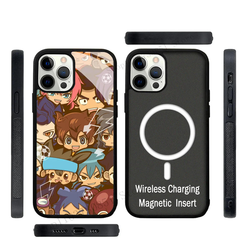 Чехол для телефона аниме Inazuma Eleven Raimon Сильный магнитный для IPhone 15 14 13 Pro Max 11 12 Mini Alex Mirror для Magsafe Wireless