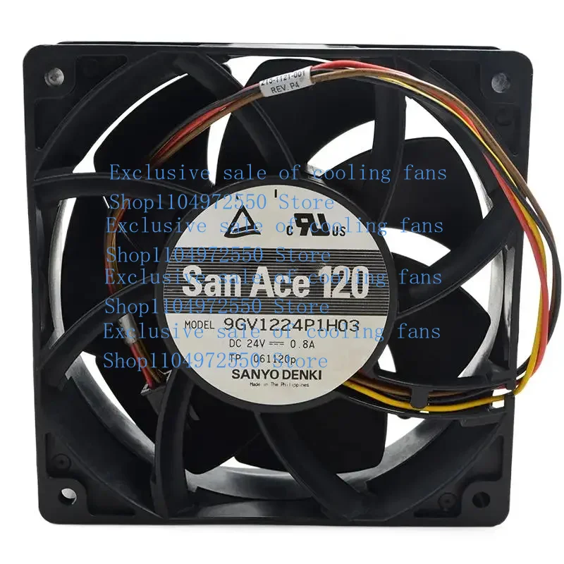 N для Sanyo San Ace 120 9GV1224P1H03 DC 24 В 0,8 А 12 см 12038 4500 об/мин преобразователь частоты с высоким объемом воздуха охлаждающий вентилятор