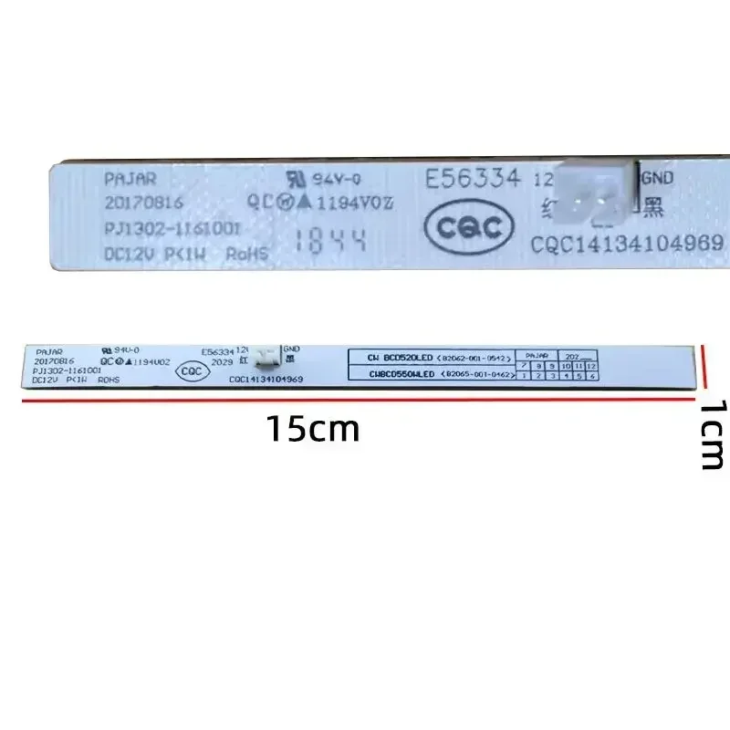 1 шт. E56334 DC12V для холодильника Skyworth, светодиодная лампа, световая полоса, детали печатной платы дисплея