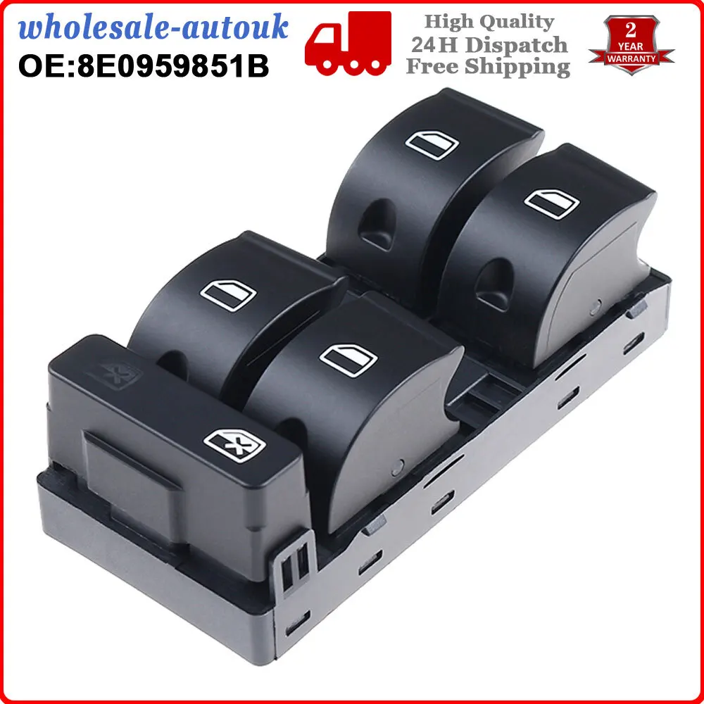 Для Audi A4 B6 B7 DRIVER SIDE ЭЛЕКТРИЧЕСКИЙ ПЕРЕКЛЮЧАТЕЛЬ УПРАВЛЕНИЯ ШИНА 8E0959851D (art.: 3920d13db74a9) - 3920d13db74a9