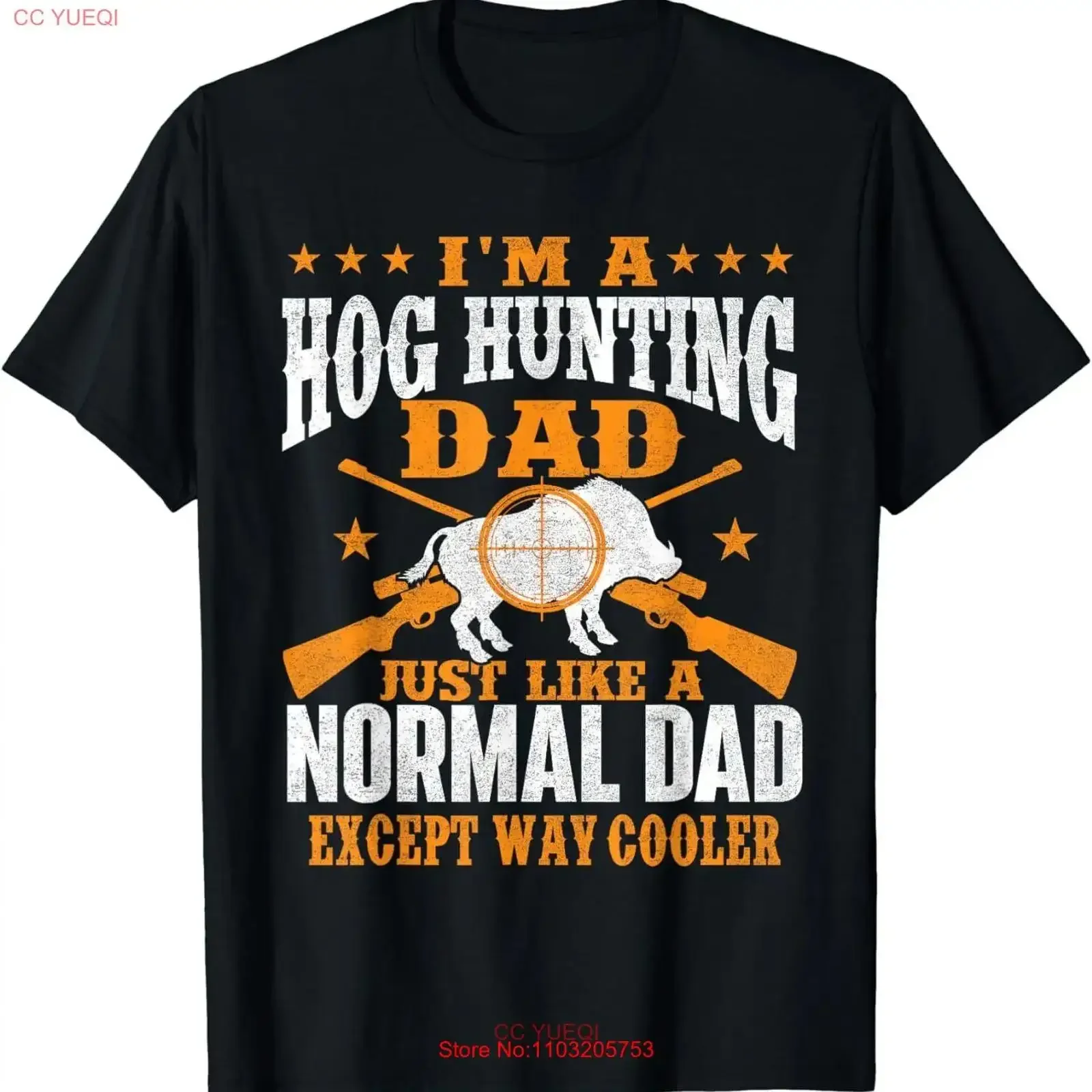 НОВАЯ LIMITED Футболка «I'm A Hog Hunting Dad Boar», винтажная стираная модная стильная уличная одежда с рисунком, мягкий топ для повседневной носки